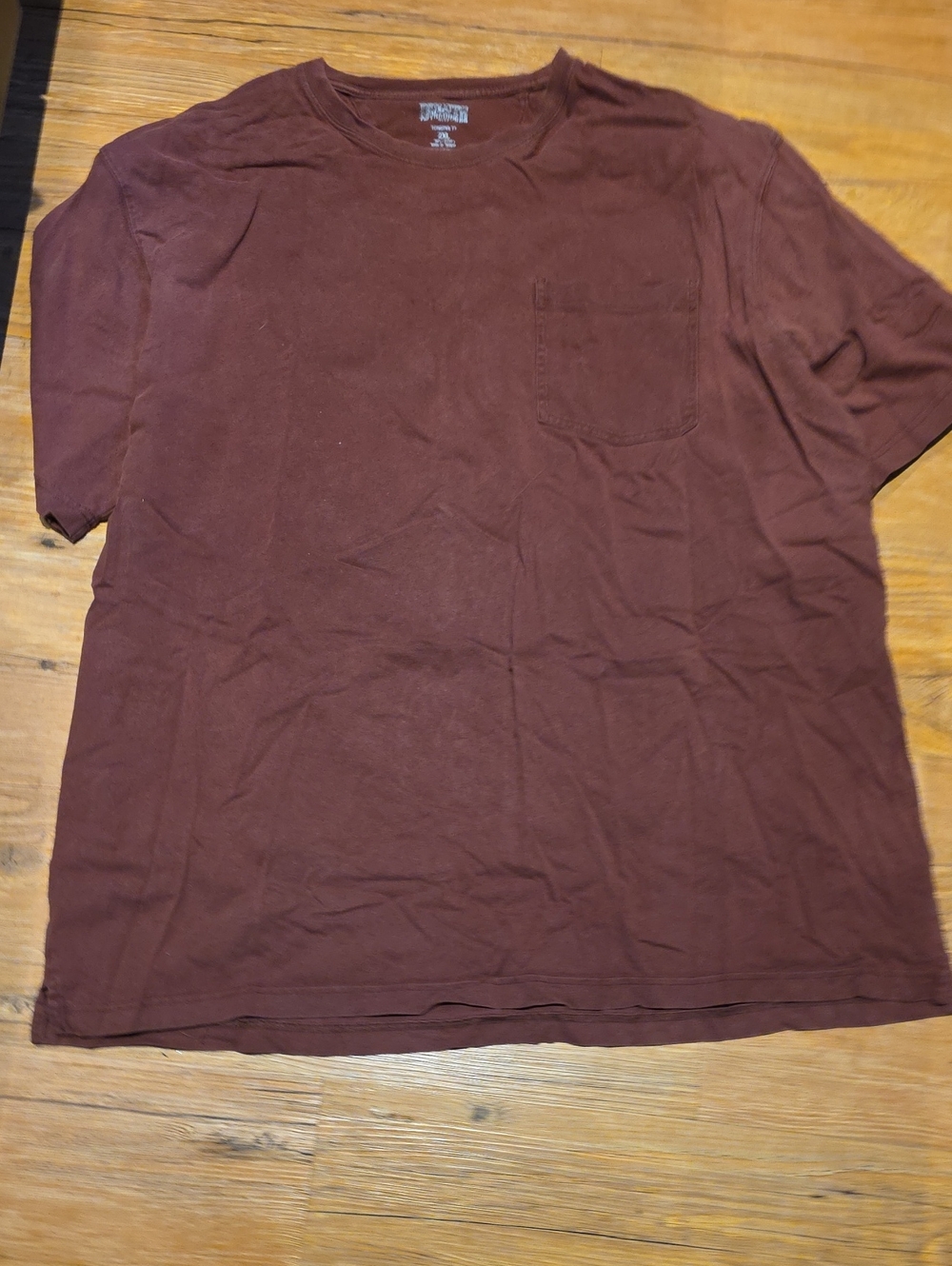 Men's Pocket T-Shirt in Dark Brown - Classic Casual Tee